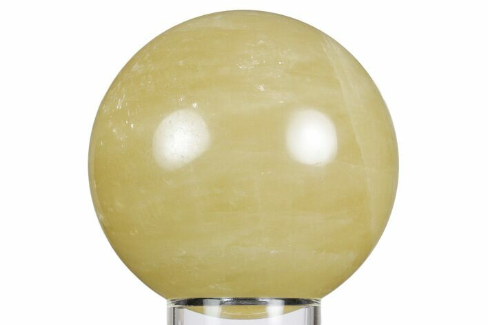 Polished Honey Calcite Sphere - China #359522